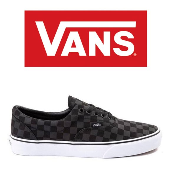 vans era tonal checkerboard skate shoe true white
